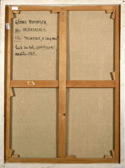 Gérard FROMANGER (1939 - 2021)
Florence,...