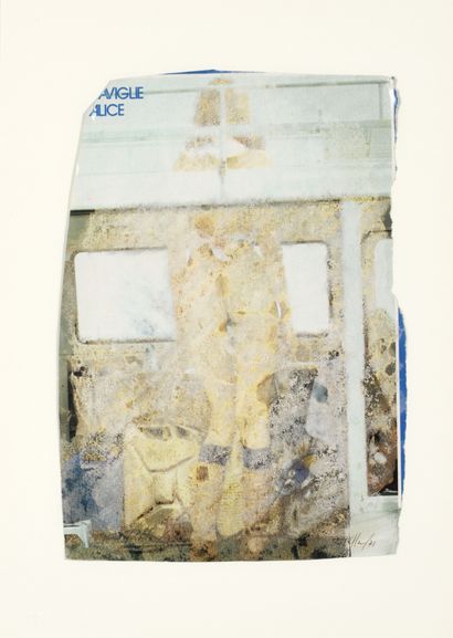 Mimmo ROTELLA (1918 - 2006) 
Prima del viaggio,...