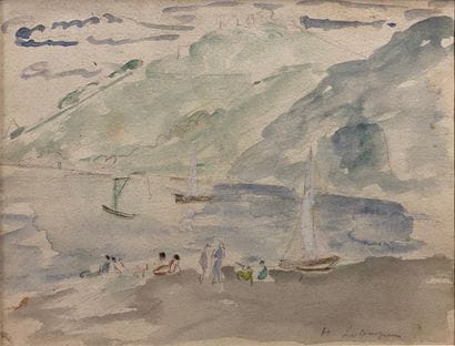 Henri LEBASQUE (1865 - 1937)
Bord de mer
Aquarelle...