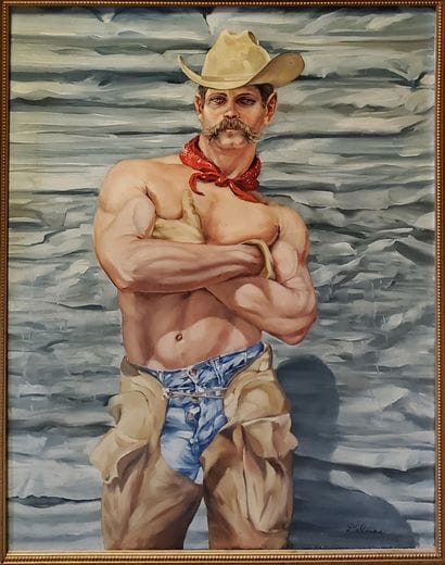 DELMAS - XXe
Cow-Boy
Huile sur toile, signée...