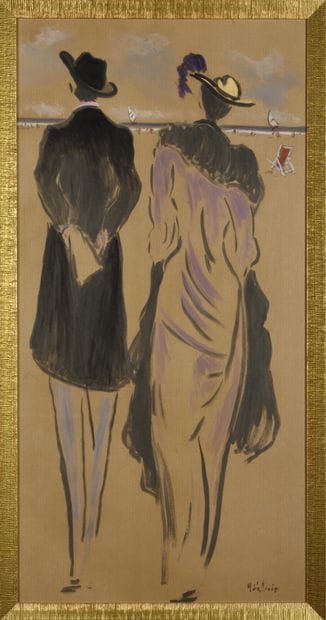 Henri SAINT CLAIR (1899 - 1990)
Deux personnages...