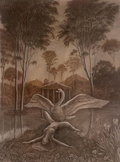 Pierre LACOMBE
Leda, 1979
Pastel sur papier,...