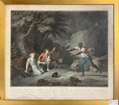 PAUL ET VIRGINIE
Ensemble six gravures en...