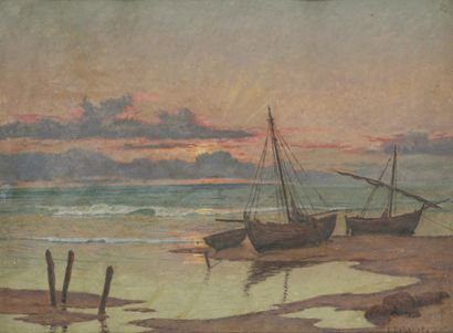 François DEHASPE (19874-1959)
Coucher de...