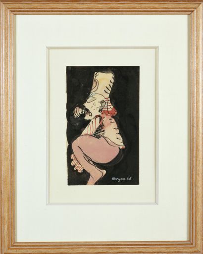 MARYAN (1927 - 1977)
Personnage, 1966
Encre...