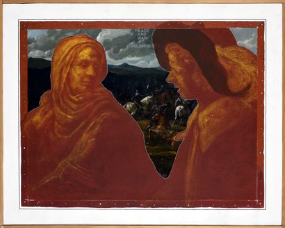 Guido BIASI (1933-1983)
PEACE AND WAR, 1981
Acrylique...