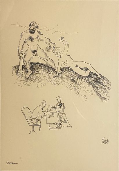 ZEKELY
Dirtatunn, 1962
Encre sur papier,...