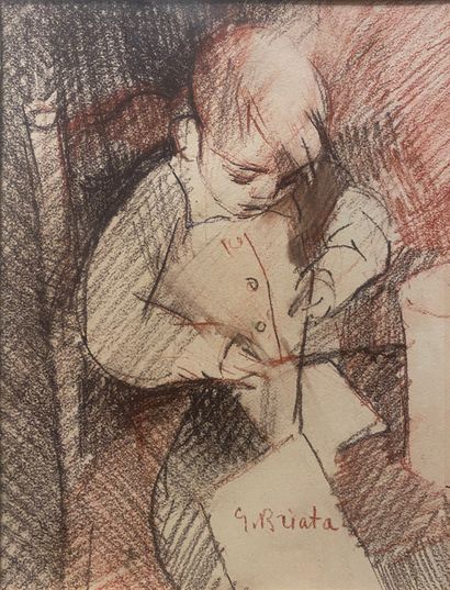 Georges BRIATA (1933-2019)
Jeune enfant au...