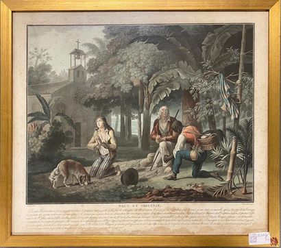 PAUL ET VIRGINIE
Ensemble six gravures en...