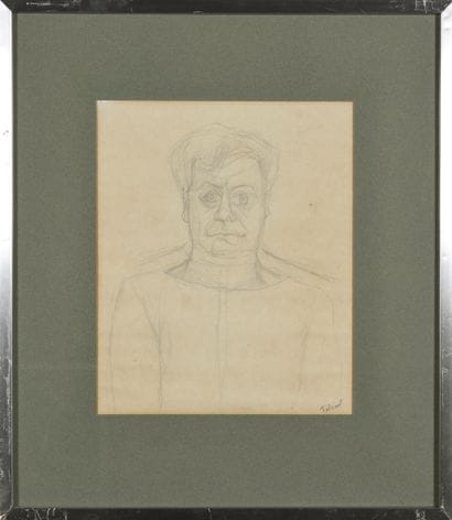 Pierre TAL COAT (1905-1985)
Portrait 
Crayon...