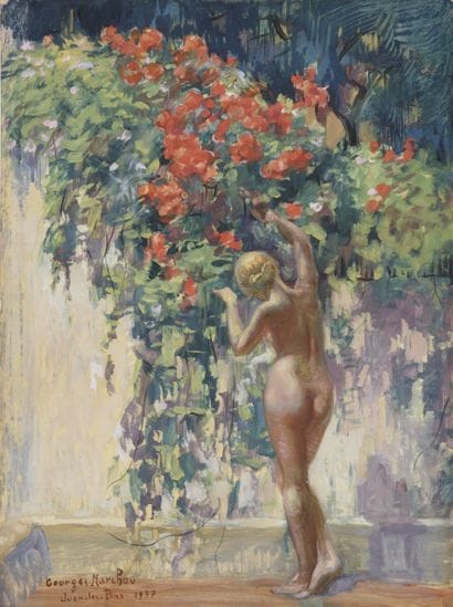 Georges MARCHOU (1898-1984) 
Jeune fille...