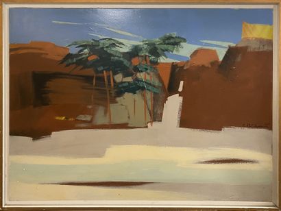Charles de SAINT-AMANT (Français, né en 1946)
L'oasis
Huile...