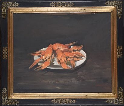 Tibor CSERNUS (1927-2007)
Ecrevisse sur assiette,...