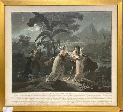 PAUL ET VIRGINIE
Ensemble six gravures en...