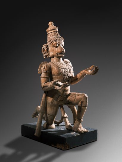 Hanuman
Inde méridionale circa 19° siècle
Bois....