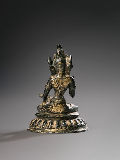 Vajrasattva
Népal
Alliage cuivreux. H. 10...