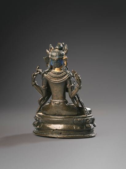 Sadakshari Lokeshvara
Tibet circa 16° siècle
Alliage...