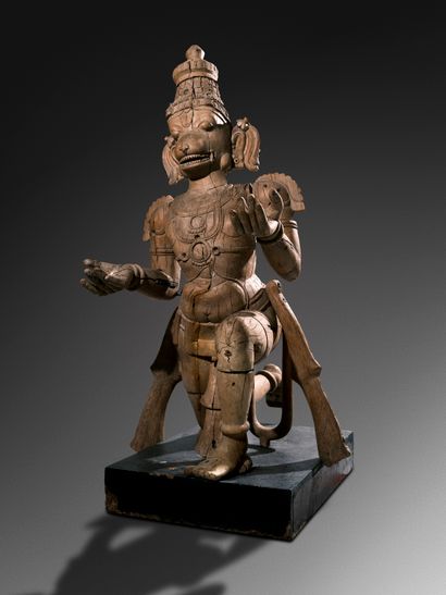 Hanuman
Inde méridionale circa 19° siècle
Bois....
