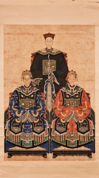 Ancestor portraits
China, late Qing dynasty...