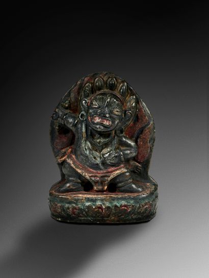 Vajrapani 
Tibet ou Mongolie circa 19° siècle
Pierre...