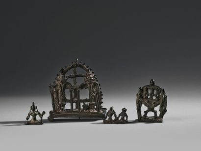 Suite of four statuettes 
India, probably...