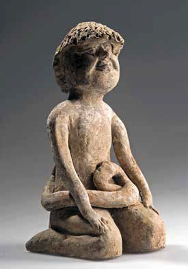Rare statuette funéraire figurant étranger
Chine...