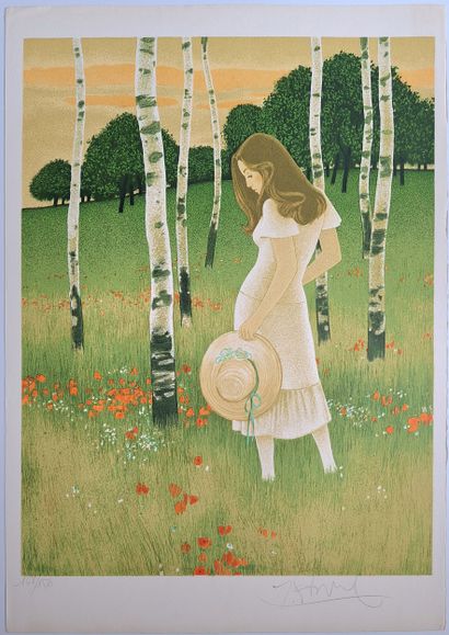 Yves GANNE (b. 1931)
Set of four color lithographs...