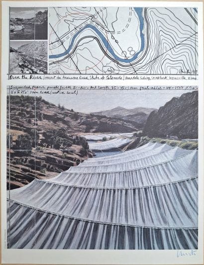 CHRISTO (1935-2020)
Over the river, 2001
Color...