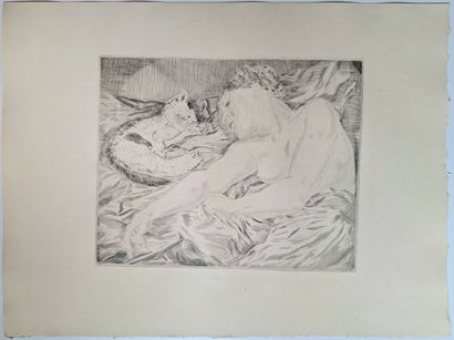 Tsuguharu Léonard FOUJITA (1886 - 1968) 
Woman...
