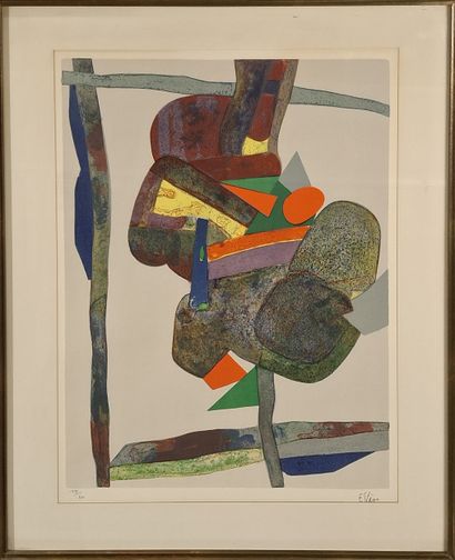 Maurice ESTEVE (1904-2001)
Abstract composition,...