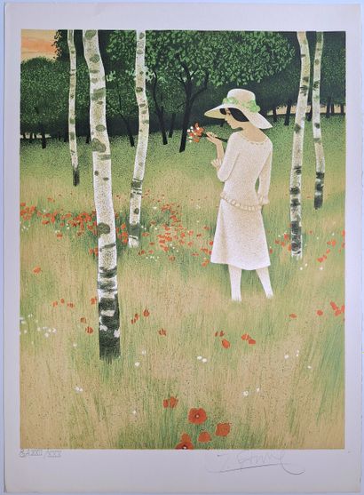 Yves GANNE (b. 1931)
Set of four color lithographs...