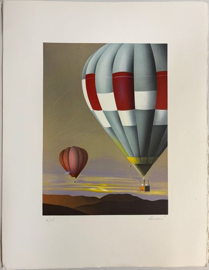 Jean-Paul DONADINI (born 1951)
Les deux montgolfières
Set...
