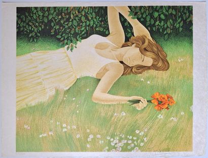 Yves GANNE (b. 1931)
Set of four color lithographs...