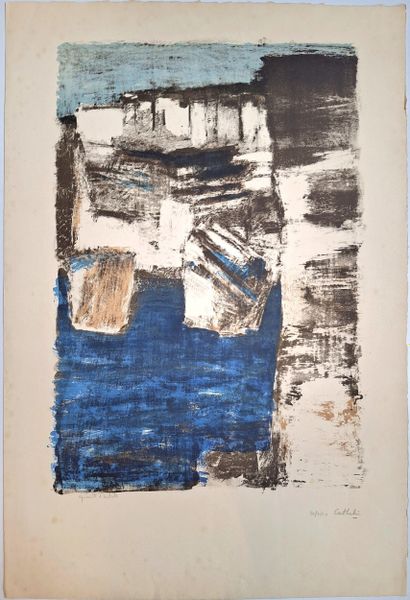 Bernard CATHELIN (1919-2004)
Bonifacio, 1962
Color...