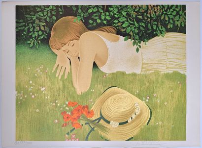 Yves GANNE (b. 1931)
Set of four color lithographs...