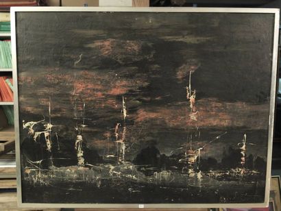 DE CASTILLON
Composition Huile sur toile...