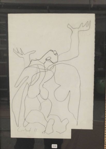 Non venu
Femme en extase, 1968 Dessin sur...
