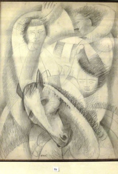 RETH Alfred 1884-1966
Cheval et personnages...