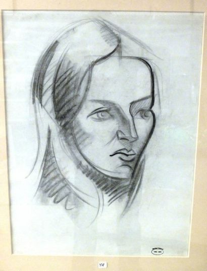 POLIAKOFF Nicolas 1899-1976
Portrait de femme...