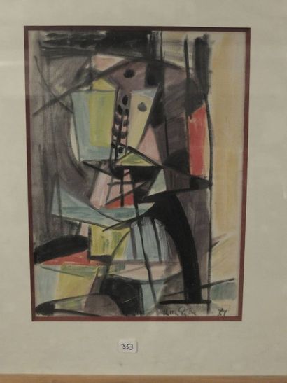 GUTH Hella (1912-1992)
Composition abstraite...