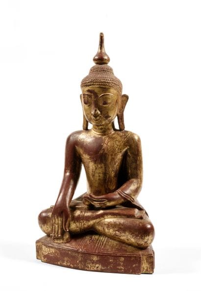 Buddha
Myanmar (Birmanie) circa XIXe siècle
Bois...