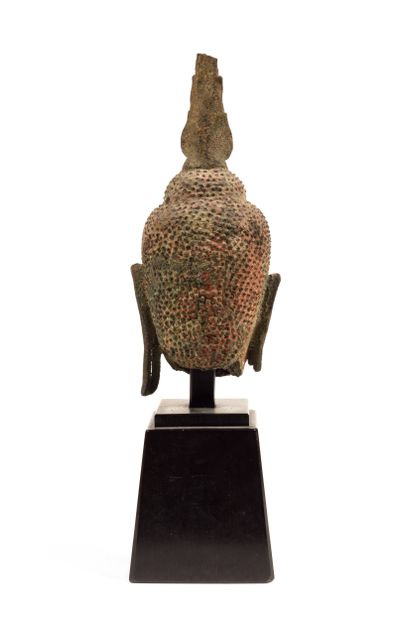Tête de Buddha
Thaïlande circa XVe siècle
Alliage...