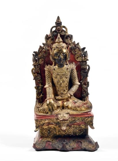 Buddha
Thaïlande circa XIXe siècle
Bois laqué...