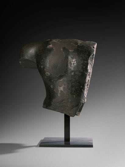 Torse de divinité masculine
Art Khmer, (Thaïlande...