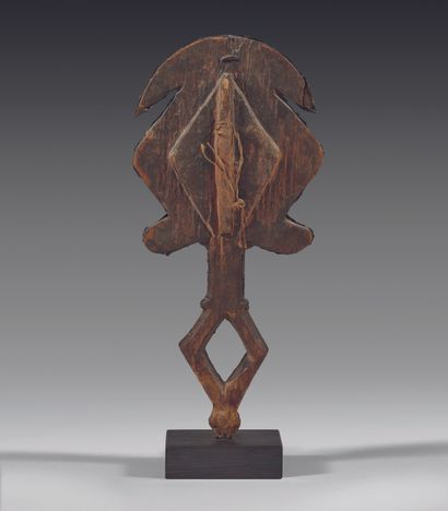 Figure gardienne de reliquaire Kota
Gabon
Bois...