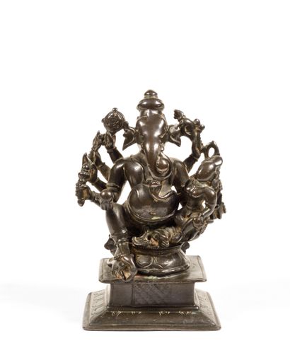 Mahaganapati et sa compagne
Inde circa XVIIe-XVIIIe...