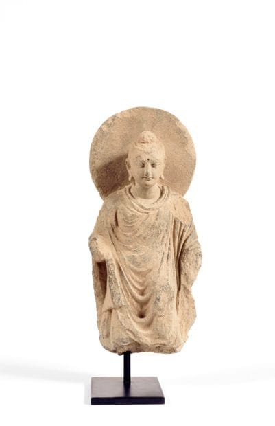 Buddha
Art du Gandhâra circa IIIe-IVe siècle
Schiste.
H....
