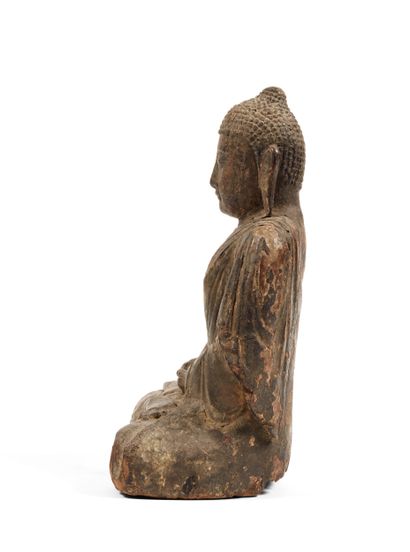 Amitabha
Chine circa XIVe-XVe siècle
Bois...