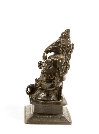 Mahaganapati et sa compagne
Inde circa XVIIe-XVIIIe...