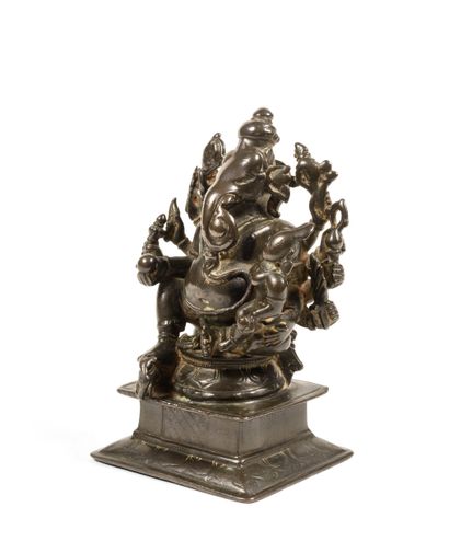 Mahaganapati et sa compagne
Inde circa XVIIe-XVIIIe...